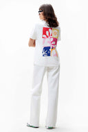 Witte short-sleeve T-shirt