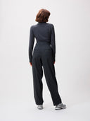 Donker grijze pantalon met pinstripe