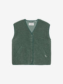 Groene teddy bodywarmer