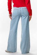 Lichte loose fit jeans met textuur