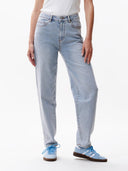 Lichtblauwe barrel fit jeans