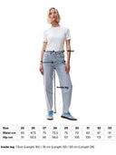 Lichtblauwe barrel fit jeans