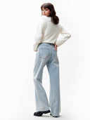 Lichtblauwe loose fit jeans