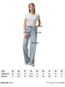 Lichtblauwe loose fit jeans