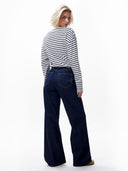 Donkerblauwe loose fit jeans