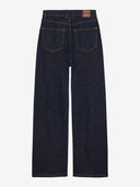 Donkerblauwe loose fit jeans