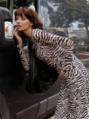 Loose fit zebra jeans