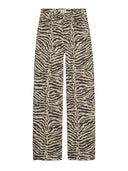 Loose fit zebra jeans