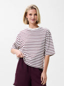 Gestreept loose fit t-shirt