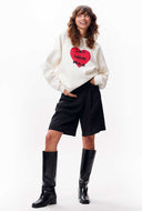 Offwhite sweater met graphic