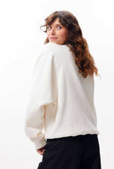 Offwhite sweater met graphic