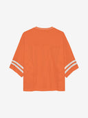 Oranje mesh top