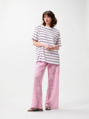 Gestreept oversized t-shirt