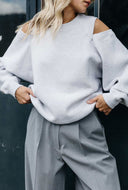Sweater met open schouders