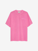 Roze oversized t-shirt met backprint