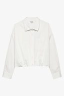 Blouse met tuck in effect