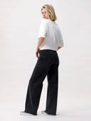 Loose fit jeans washed black