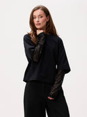 Zwarte top met pailletten