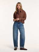 Bruin geruite blouse yana x iris zeilstra