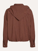 Bruin geruite blouse yana x iris zeilstra