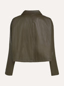 Faux leather jacket demi