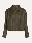 Faux leather jacket demi
