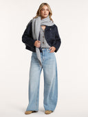 Donkerblauwe jacket heather