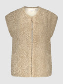 Beige teddy gilet ariana
