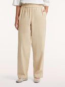 Beige linnen broek skyler