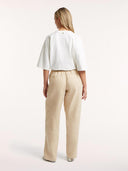 Beige linnen broek skyler