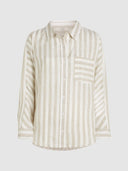 Beige gestreepte blouse abby