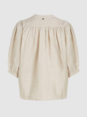 Beige linnen blouse britt
