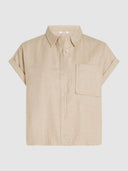 Beige linnenmix blouse kelly