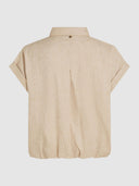 Beige linnenmix blouse kelly