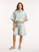 Lichtblauwe denim jorts dae