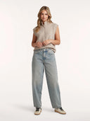Lichtblauwe barrel jeans aria