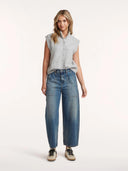 Blauwe barrel jeans cody