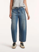 Blauwe barrel jeans cody