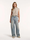Lichtblauwe wide leg jeans fallon