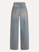 Lichtblauwe wide leg jeans fallon