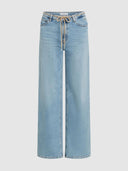 Lichtblauwe wide leg jeans jona