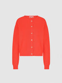 Knalrood vest bodi cardigan