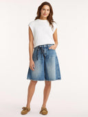 Denim wide leg jorts dae
