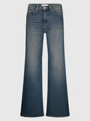 Blauwe wide-leg jeans fabi