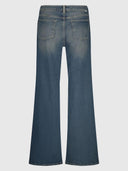 Blauwe wide-leg jeans fabi