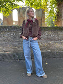 Donkerbruin fake fur gilet giselle