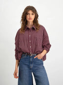 Donkerpaarse blouse yana