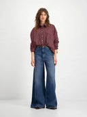Donkerpaarse blouse yana