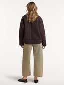 Bruine teddy jacket elle