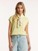 Gele gebreide top brooke